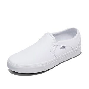 Vans Men’s Slip-On Canvas Loafers in White